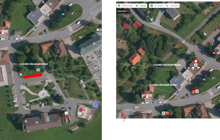 Přesun autobusových zastávek z&nbsp;centra obce