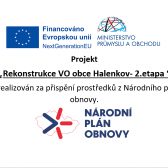 Projekt „Rekonstrukce VO obce Halenkov – 2. etapa“